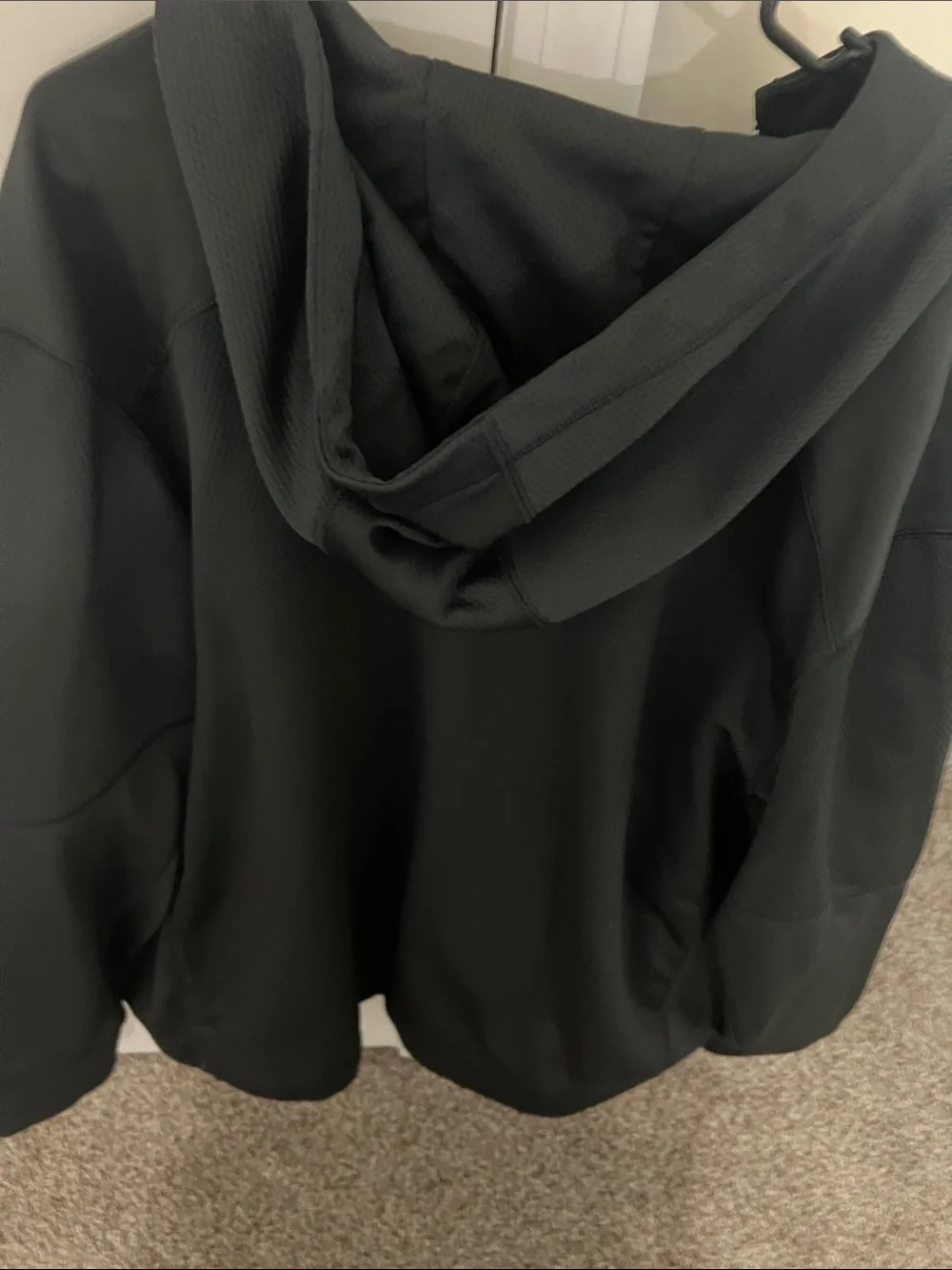 Nike Black Hoodie with Red and White Ole Miss Script